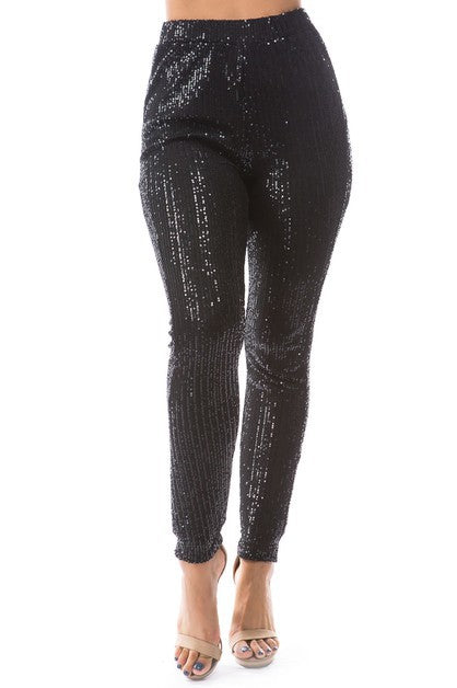 SEXY SEQUIN CASUAL PANTS