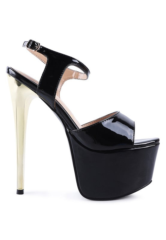 BEWITCH ULTRA HIGH HEELED ANKLE STRAP SANDAL