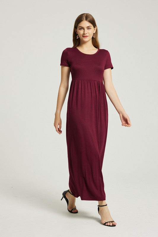 Women's Summer Casual Maxi Dress With Pocket