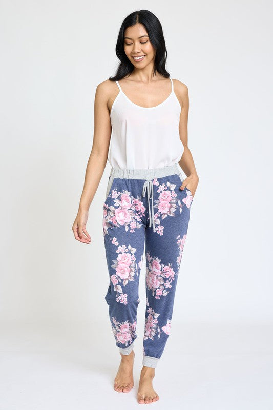 Floral Drawstring Jogger