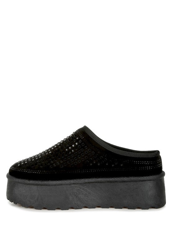 Kickles Rhinestones Embellished Classic Platform