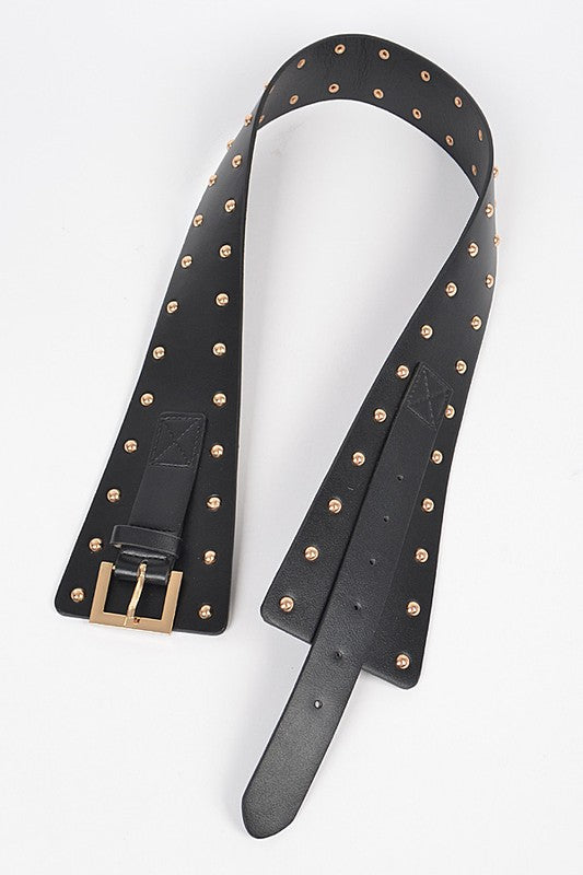 Studded Iconic Wide Corset Belt