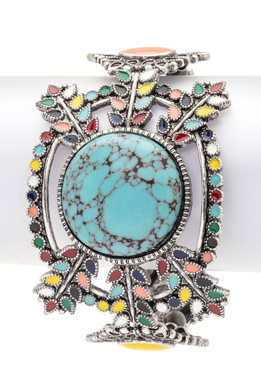 Iconic Stone Western Boho Stretch Bracelet