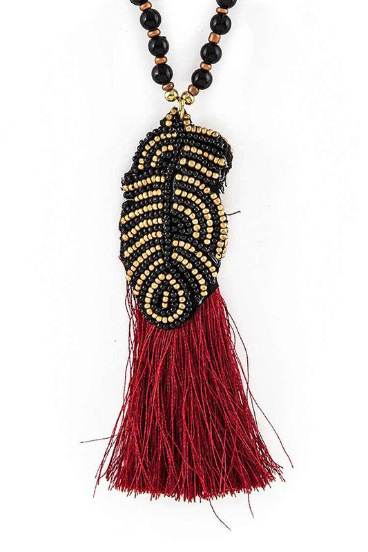 Bead Festival Tassel Necklace