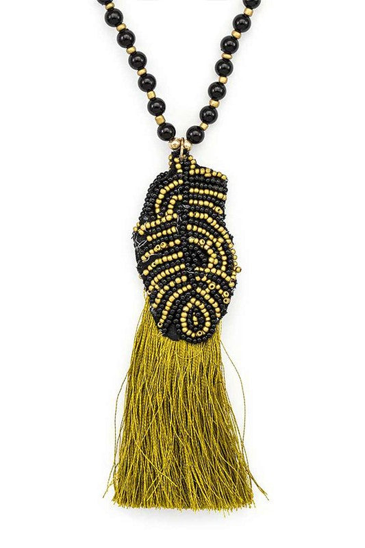 Bead Festival Tassel Necklace