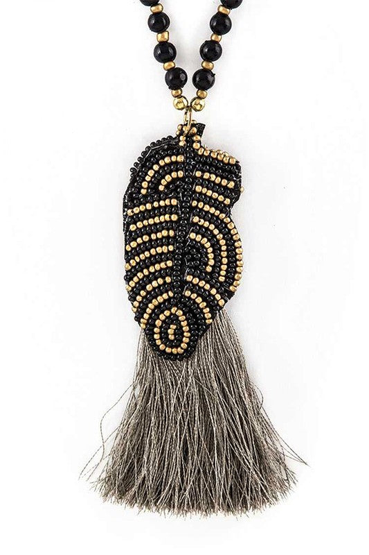 Bead Festival Tassel Necklace