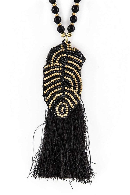 Bead Festival Tassel Necklace