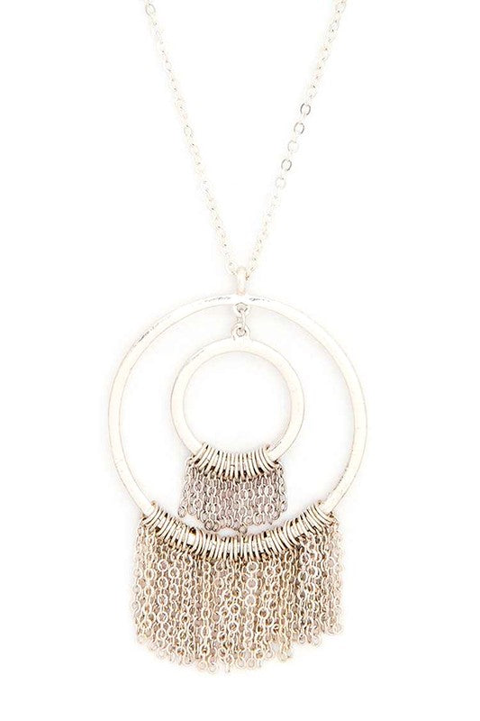 Chain Tassel Pendant Long Necklace