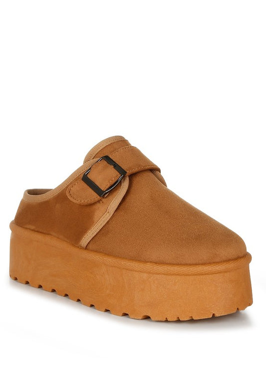 Ryeson Buckle Strap Platform Classic Slip-On