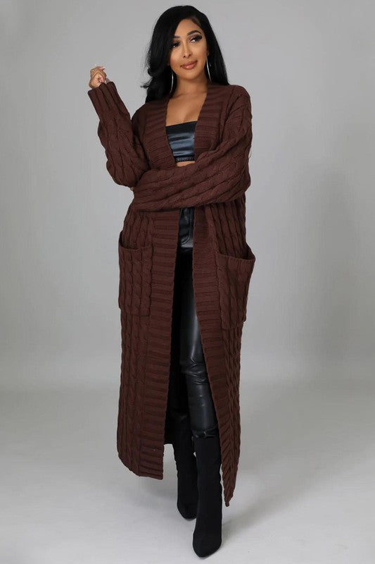 LONG MAXI SWEATER CARDIGAN/ BFPWO