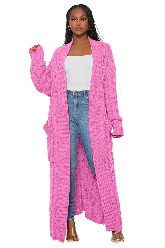 LONG MAXI SWEATER CARDIGAN/ BFPWO