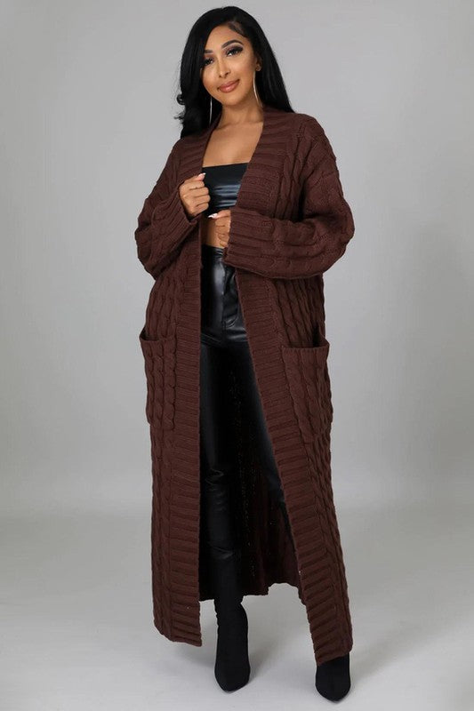 LONG MAXI SWEATER CARDIGAN/ BFPWO