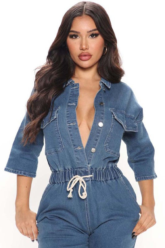 SEXY DENIM JUMPSUIT/ BFPDM