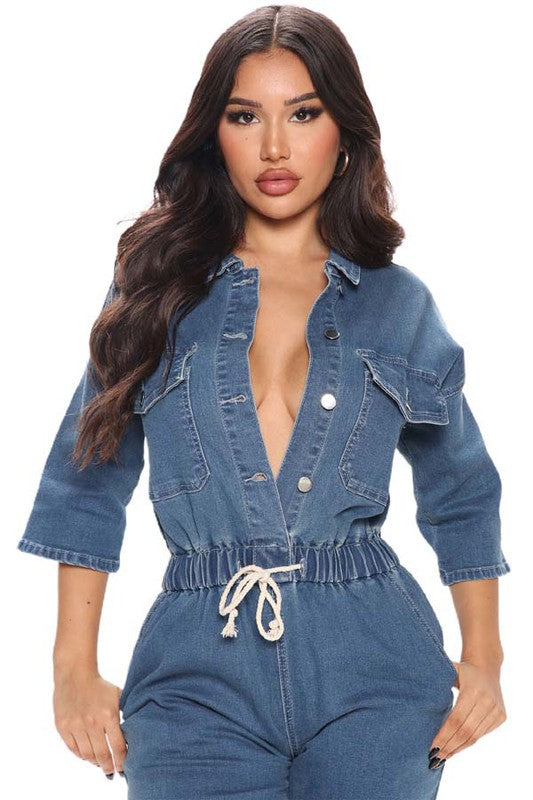 SEXY DENIM JUMPSUIT/ BFPDM