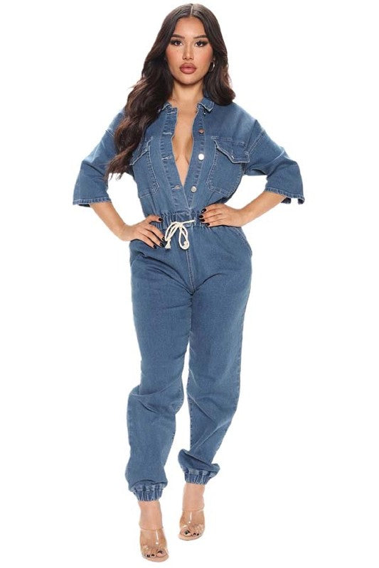 SEXY DENIM JUMPSUIT/ BFPDM